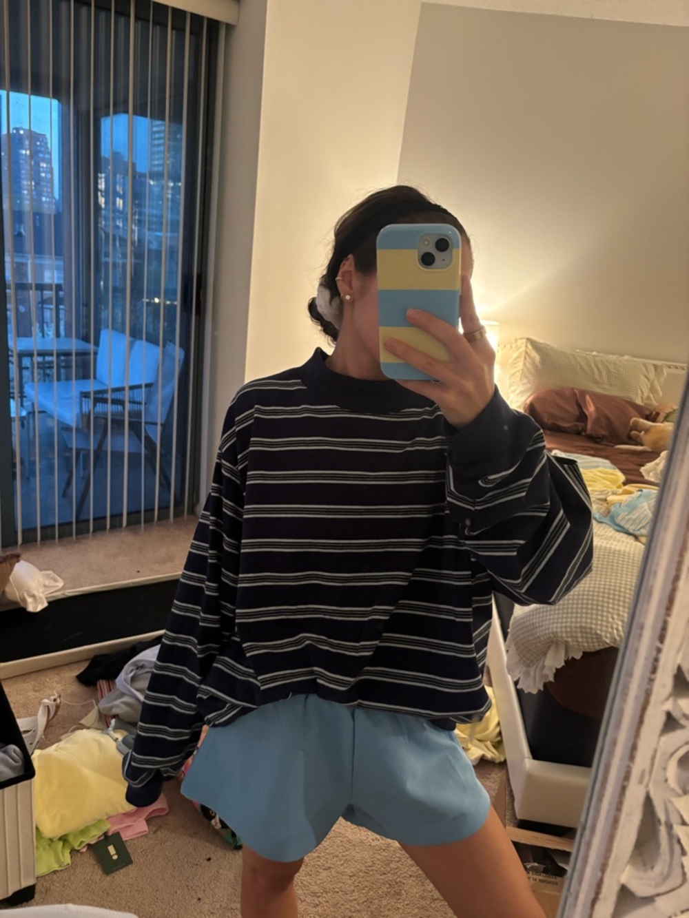 Parke Terry Striped Mockneck L/XL